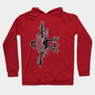 q69 : tech-crow: treachery crown Hoodie